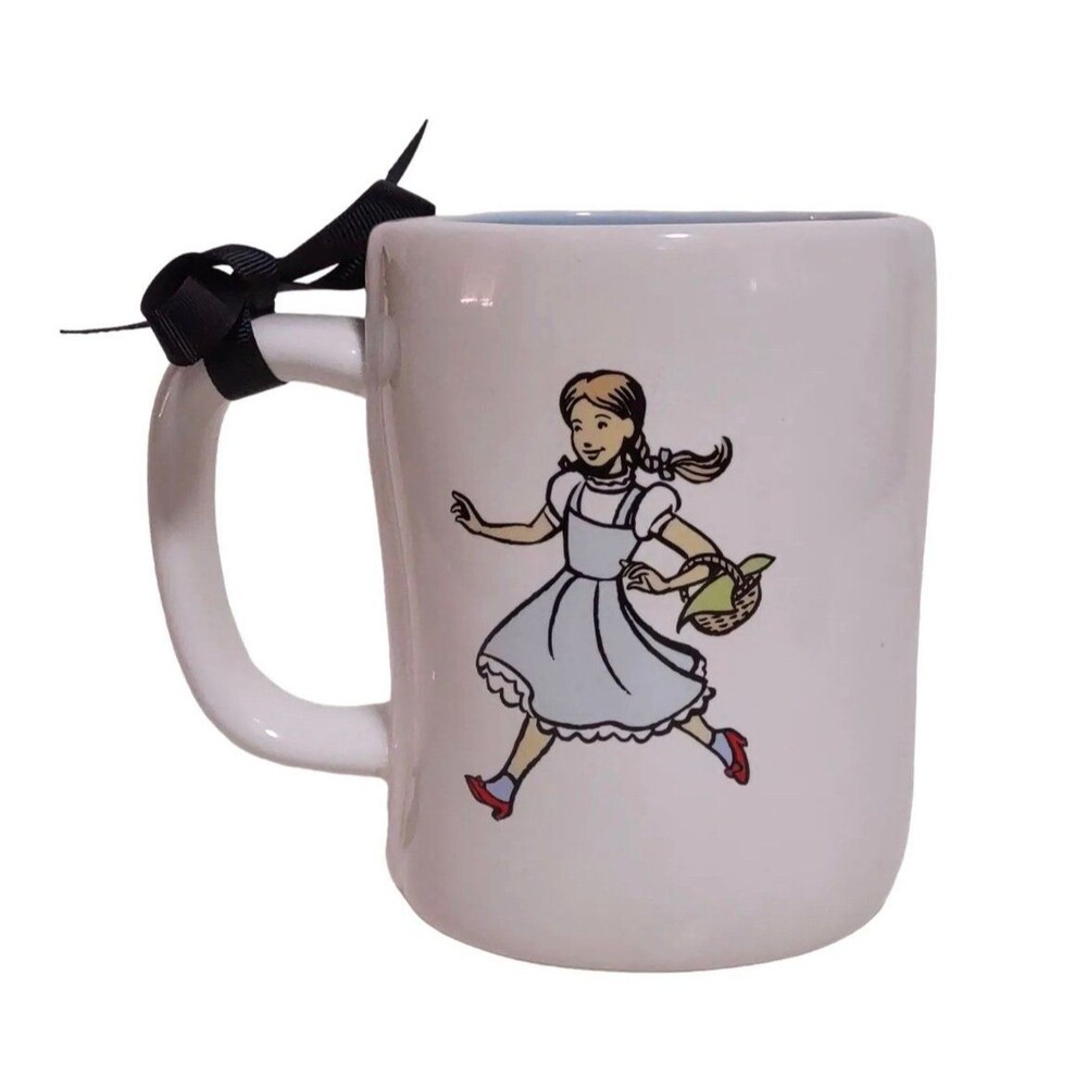Rae Dunn Wizard of Oz Dorothy Ruby Slippers FOLLOW YOUR OWN PATH Blue Mug Cup